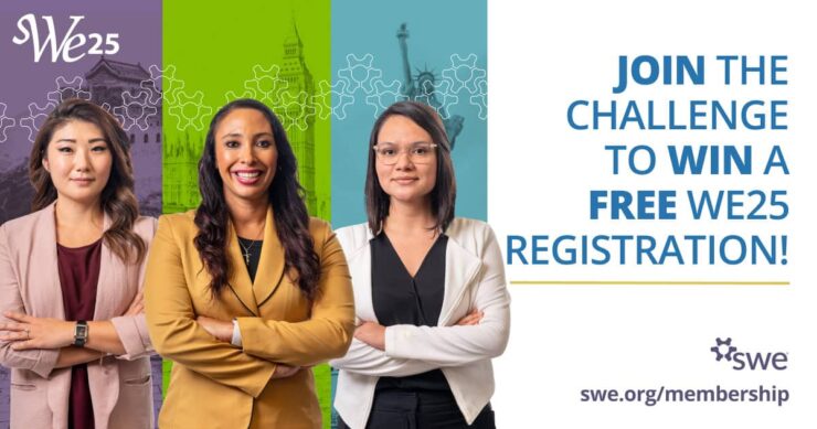 join-the-#oneswe challenge to-win-a-we25-registration!